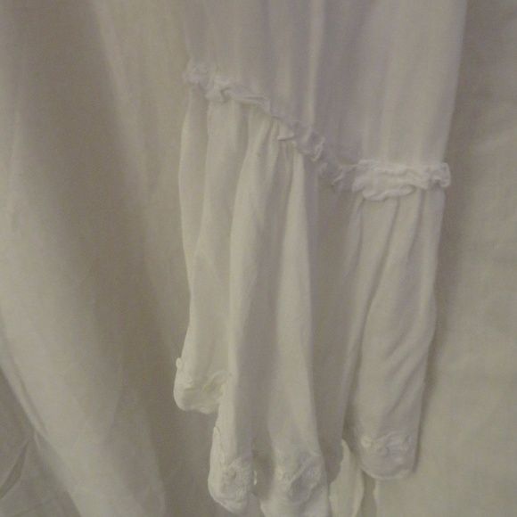 ST. BARTHS WHITE 3/4 SLEEVE BOHEMIAN TUNIC SZ S/M - Picture 5 of 7